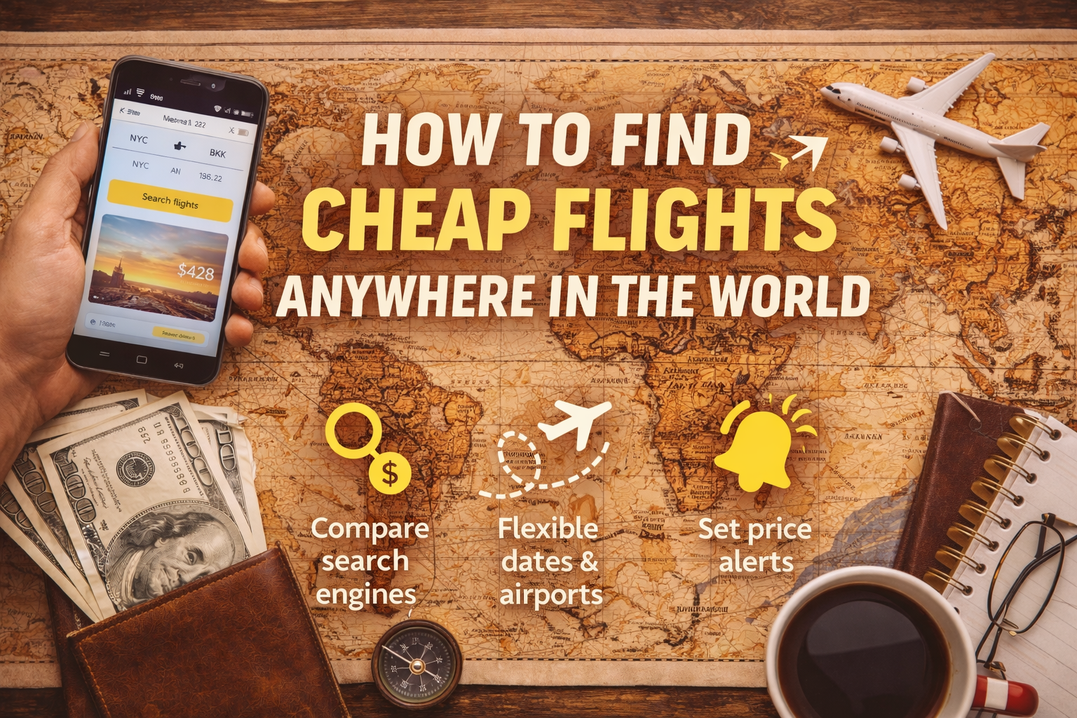 How to Find Cheap Flights Anywhere in the World: The Complete 2026 Guide