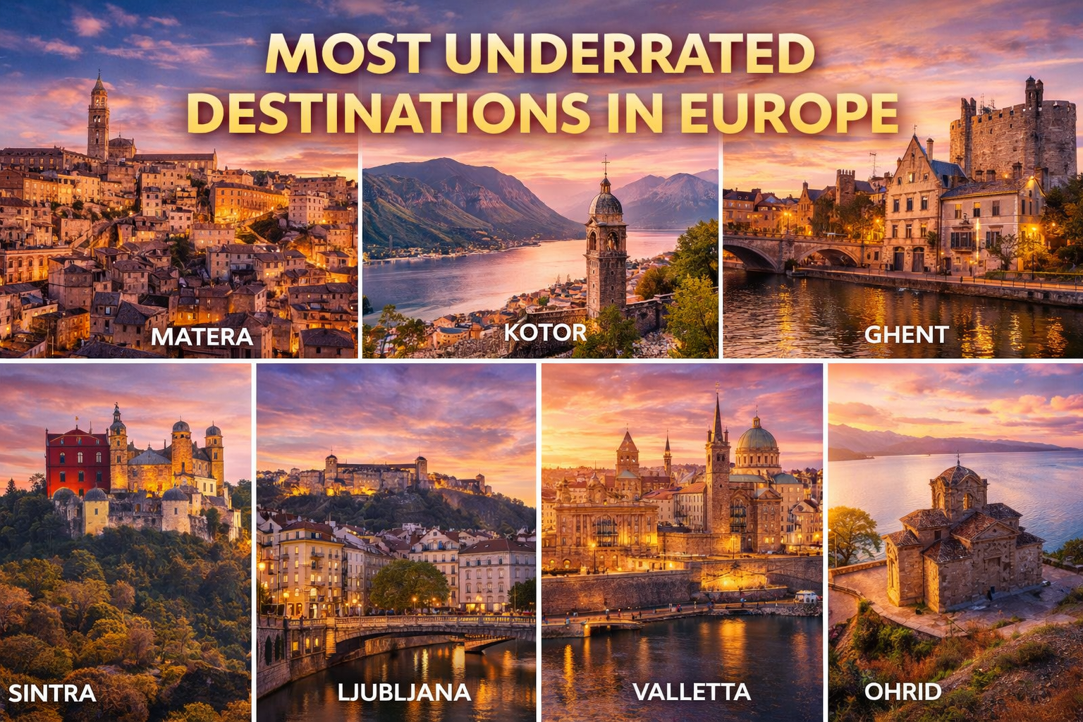 Most Underrated Destinations in Europe: The Ultimate Guide to the Continent’s Hidden Gems